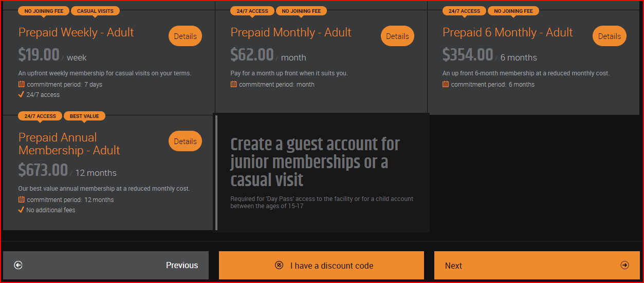 Payment Plan Screen